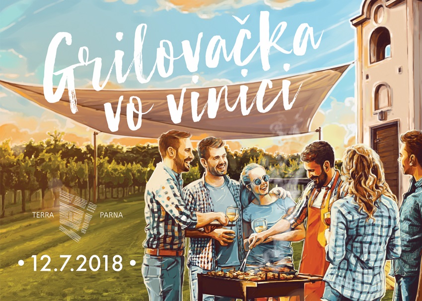 Grilovačka vo vinici - júl 2018