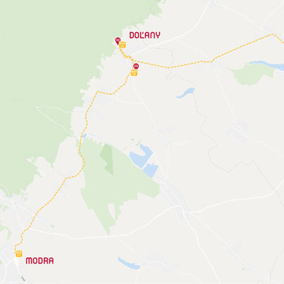 Mapa CHMK 2019 Modra-Doľany-Suchá nad Parnou