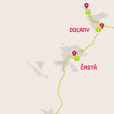 mapa Elesko Častá Doľany Suchá nad Parnou Chute Malých Karpát 2018